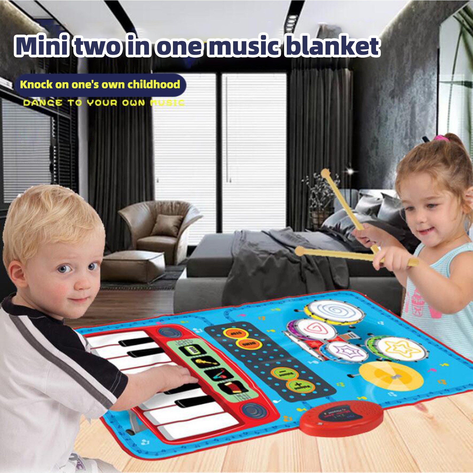 Baby Piano Toetsenbord Speelkleed Muziek Tapijten Touch Play Matten Voor Kids Kinderen Musical Educatief Speelgoed Verjaardag Kerstcadeau