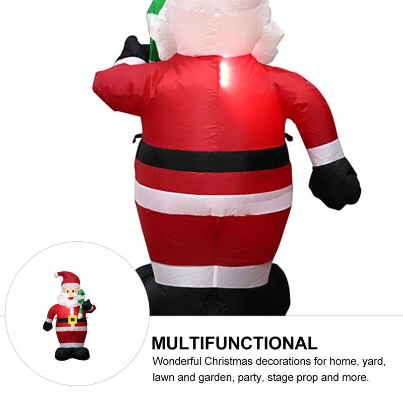 120cm Inflatable Santa Claus Blow Up Party Indoor Outdoor Decor Prop Christmas Year Layout Decoration US EU Plug