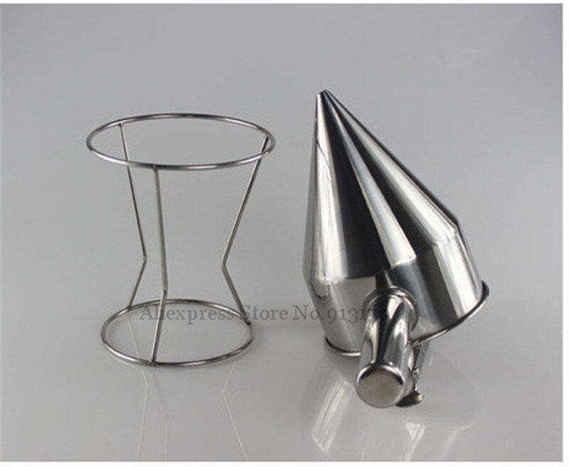 Stainless Steel Batter Dispenser Takoyaki Hopper With Holder Food Distribution Tool