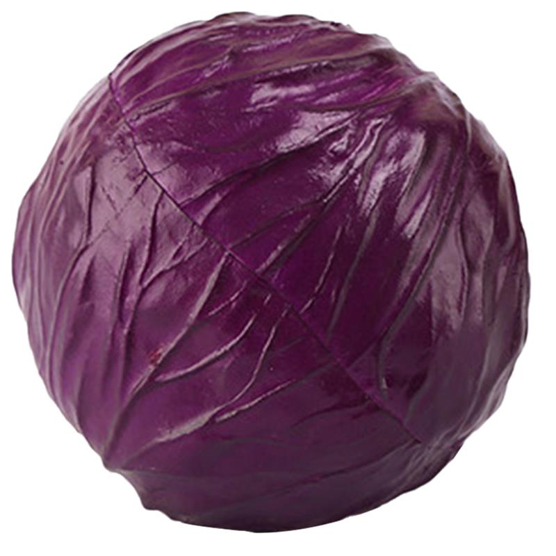 Artificial Vegetable Realistic Cabbage Faux Vegetable Decor Photography Prop: B