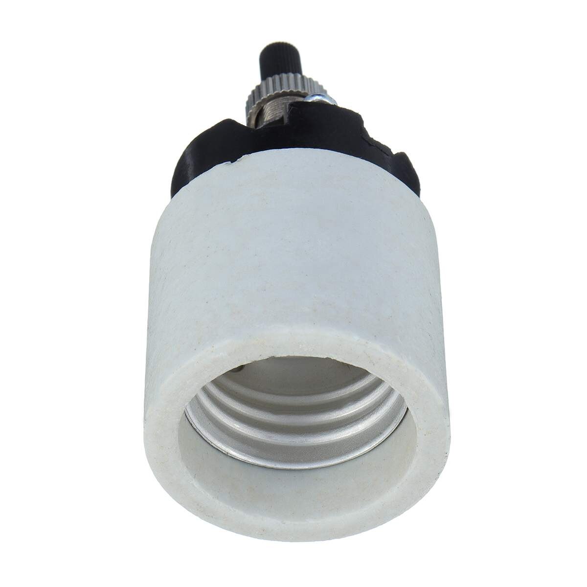 E26 660 W Porzellan Keramik Dreh Licht Buchse Birne Adapter mit Knopf Schalter Beleuchtung Buchse Decke Licht Adapter Halfter AC250V