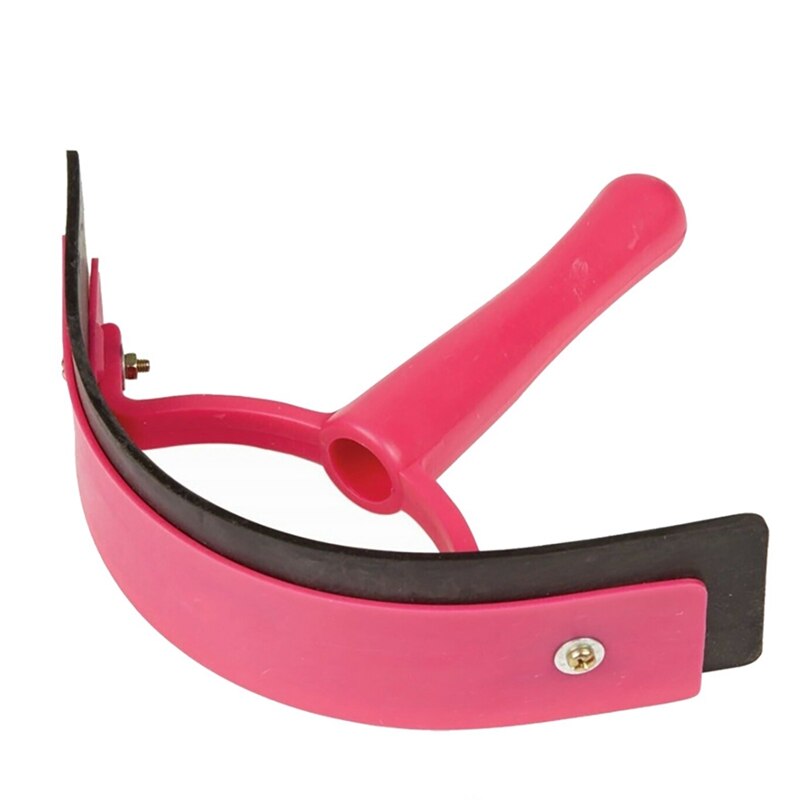 -2Pack Kunststoff Zwei-Tonne Pferd Schweiß Schaber Pferd Pflege Bausätze Weiche Gummi Rand Licht Gewicht Entfernen Von Wasser und Schweiß