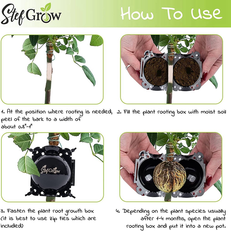 Plant Rooting Ball Suitable Branch,High Pressure Plant Rooting Grow Box Plant Germination Ball Propagation Device