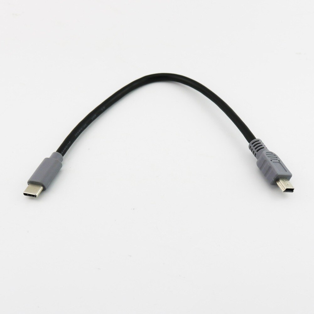 USB-C to Mini-USB Adapter Cable - 25cm / 1m - OTG Data Lead for Mobile, Macbook, MP3/MP4 Player