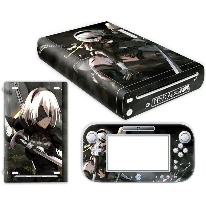 For W ii U Console Cover with Remotes Controller Skins For Nintend w ii u sticker for w ii u skin: TN-WiiU-0194