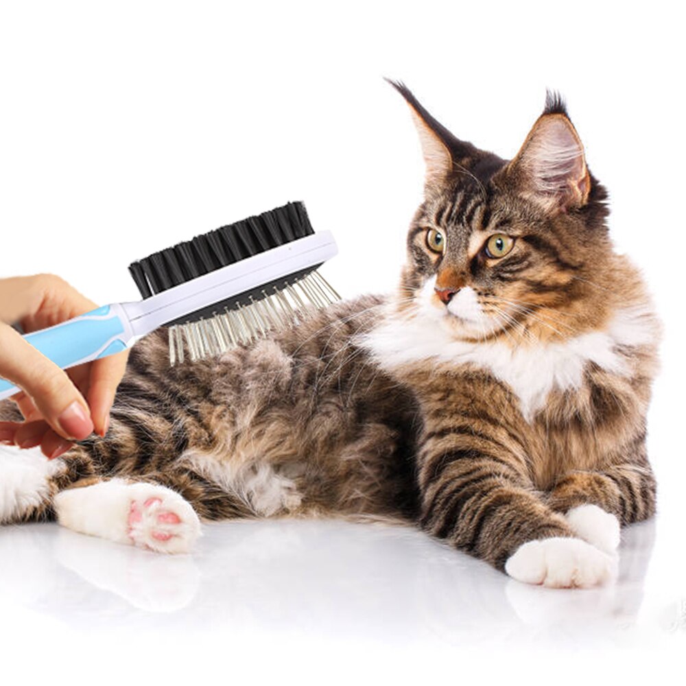 Cepillo para perros y Gatos, accesorios para Gatos y cachorros, productos para peinar y peinar, productos para perros pequeños, suministros para removedores de pelo para Mascotas #15