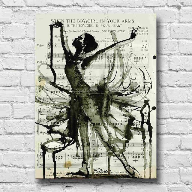 Baleriny i nuty stół retro 428330254