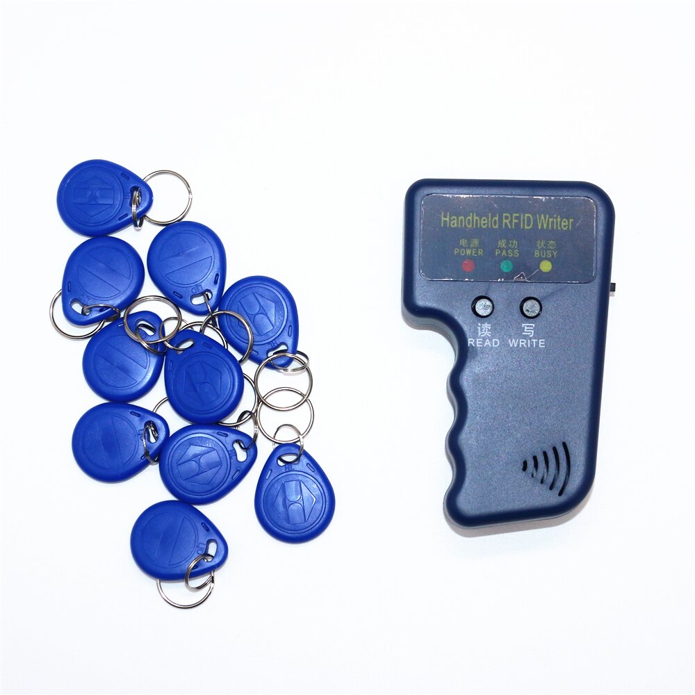 Handheld Tijdregistratie Punch 125Khz Rfid Id-kaart Copier Schrijver Duplicator Programmeur Reader Code Beschrijfbare Keyfobs Card