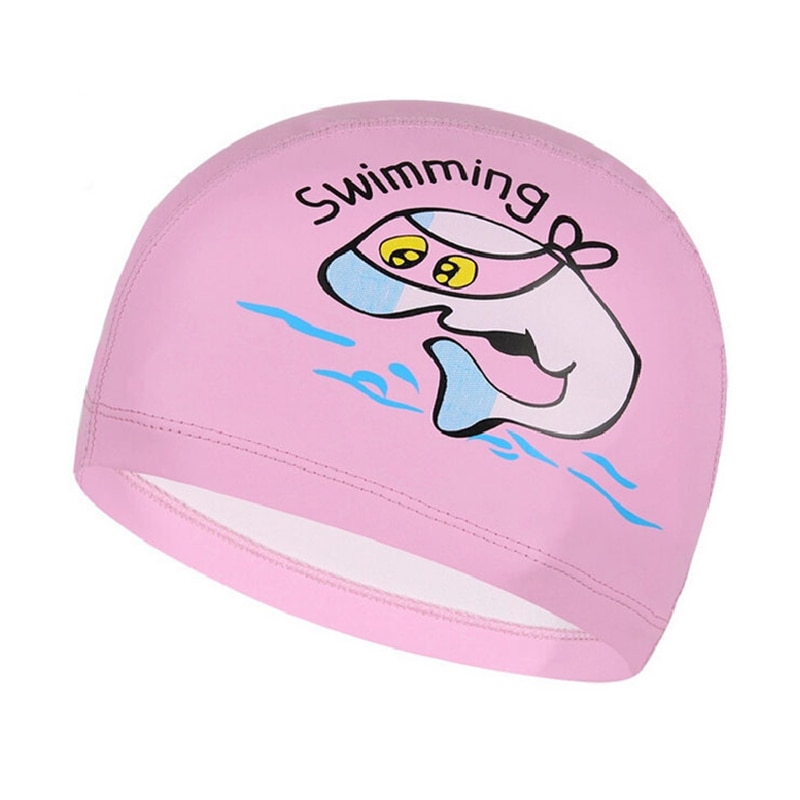 Casquette de piscine en PU, chapeau de dauphin de dessin animé, imperméable pour garçons et filles, bouchon d&#39;oreille pour bébé, protection, équipement de plongée, pour enfants