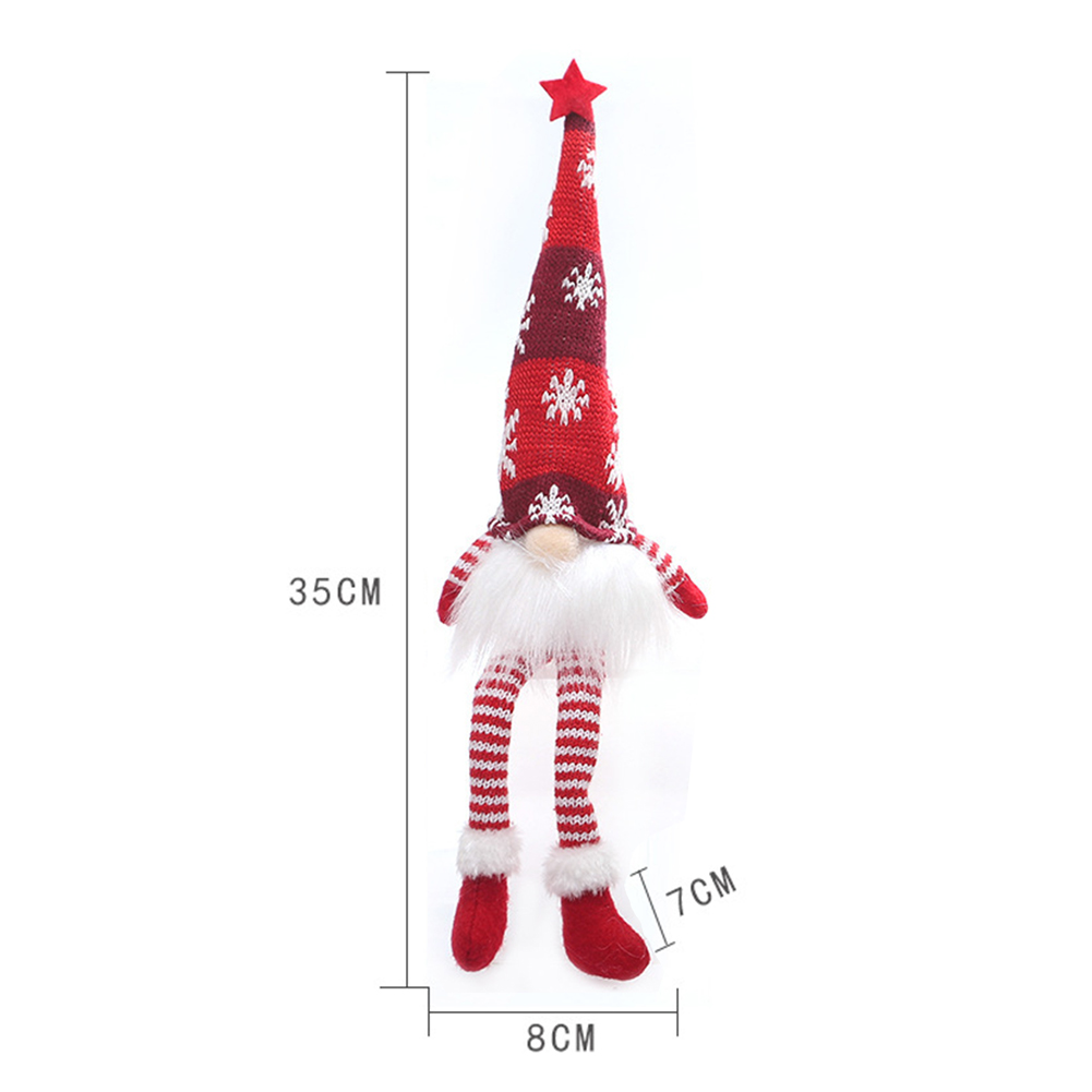Leuchtende, gesichtslose weihnachtswichtel-puppe mit licht, baumanhänger, zwergen-weihnachtsdekoration, schmuckstück