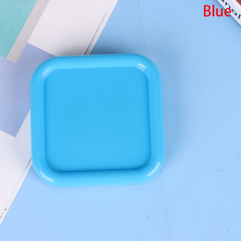 4 farver magnetisk boks opbevaringsnåle etui håndarbejde opbevaring anti-tabte firkantede opbevaringsbokse synåle broderiværktøj: Blå