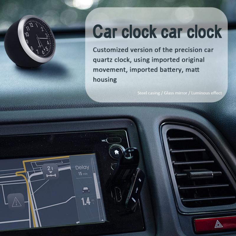 Mini Interior Car Auto Digital Clock Luminous Mechanics Quartz Watch Styling Car clock watch electronic watch time decoration