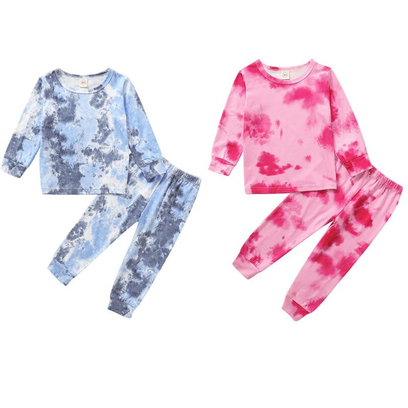 Herfst Zachte Baby Baby Pyjama Sets Voor 0-6Y Jongens Meisjes Print Lange Mouwen Tops + Lange Broek Katoen 2 stuks Set Nachtkleding