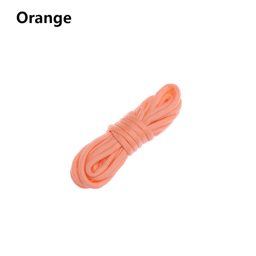 Alta qualità 25/50/100FT metri sopravvivenza Paracord corda luminosa campo bagliore Paracord 550LB 9 fili cordino corde corde all&#39;aperto: orange / 100FT