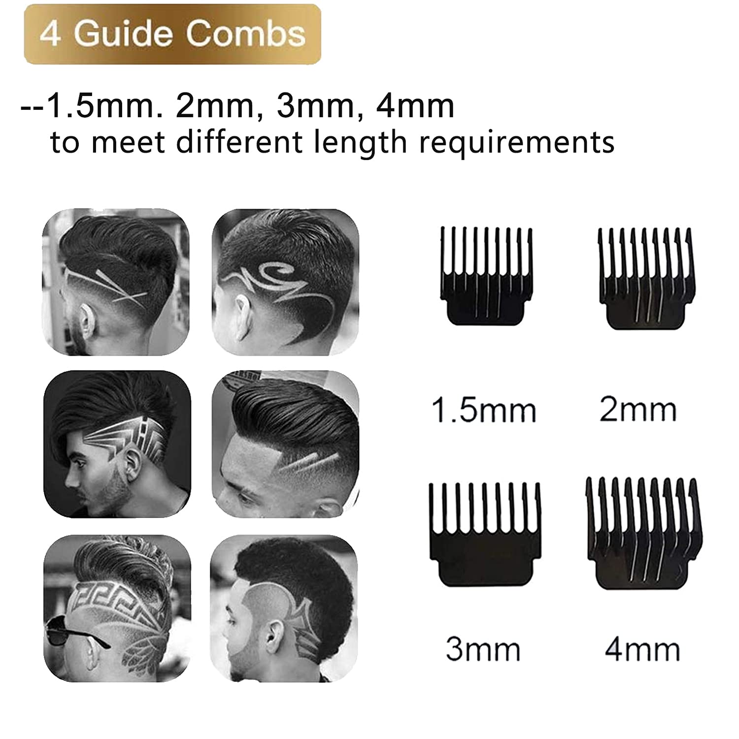 Elektrische Bald Head Tondeuse Trimmer Voor Mannen Oplaadbare Maaier Kapper Scheren Machine Vintage Kapsel Cutter Cordless