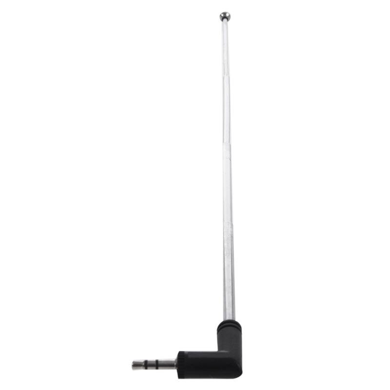 22.5cm 4 Section Telescoping AM FM Radio Antenna 3.5mm Plug