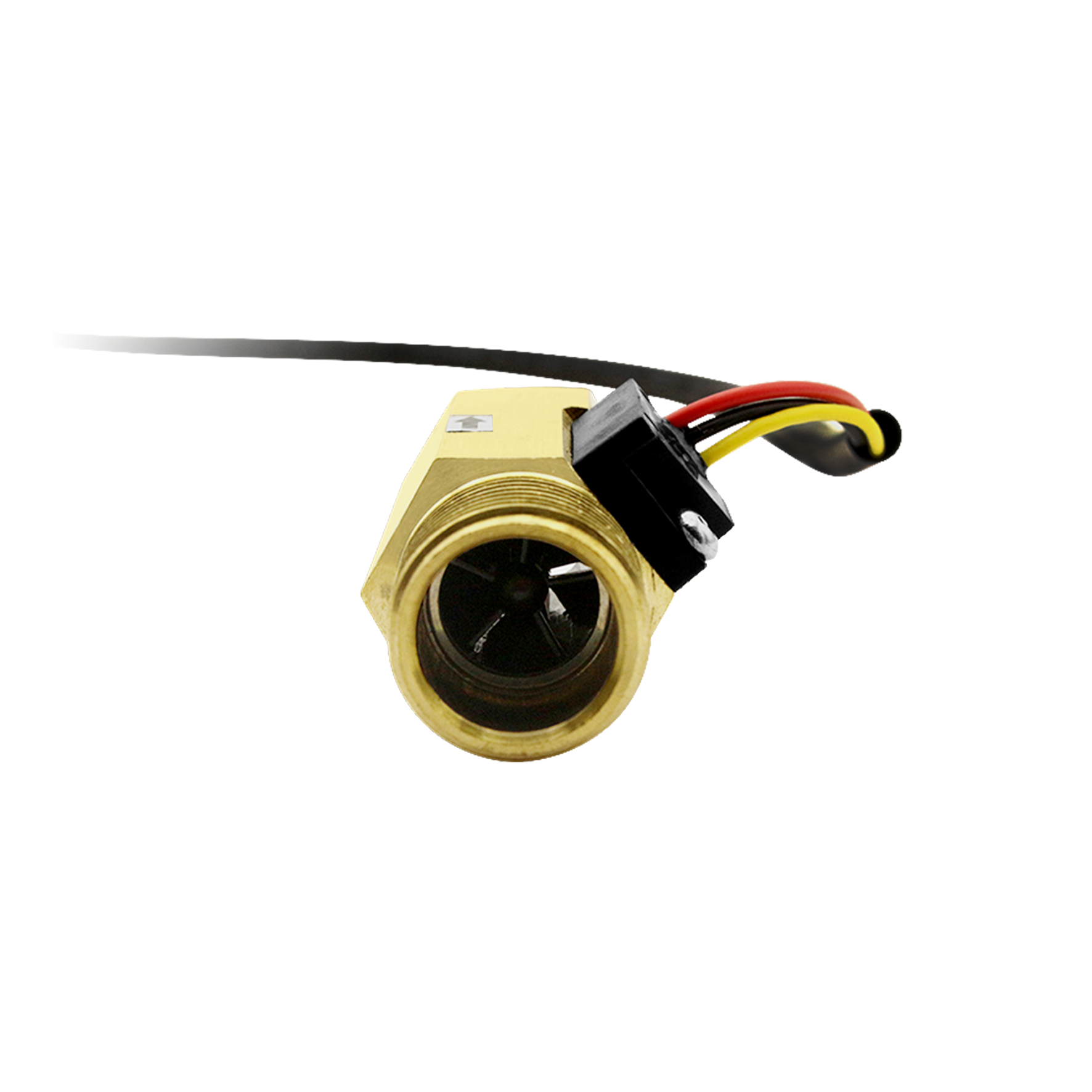 50mm Straight Thread G1/2" Mechanical Water Meters Flow Transmitter Gas Electric Heating Hall-effect Sensor SEN-HZ21FH