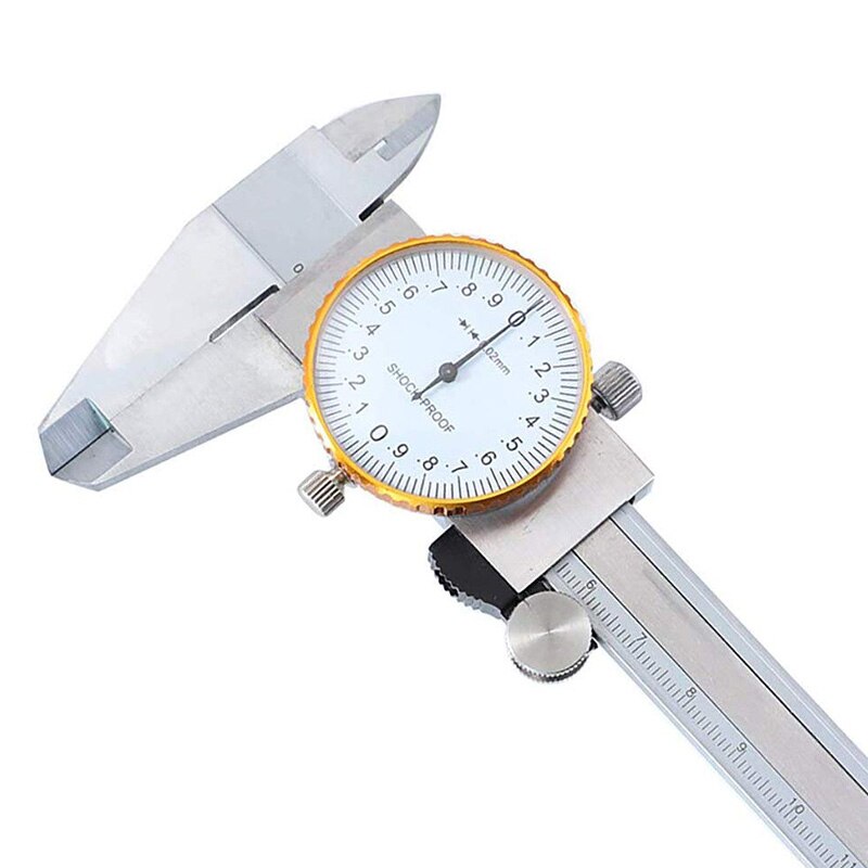 0-150mm Calipers High Precision Table Vernier Caliper with Watch Double-Way Shock-Proof Measuring Gauging Tools