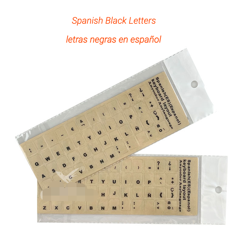 Pegatinas para teclado de idioma extranjero, película para teclado de ordenador de , esmerilada, rusa, hebrea, coreana, inglés: Rojo oscuro