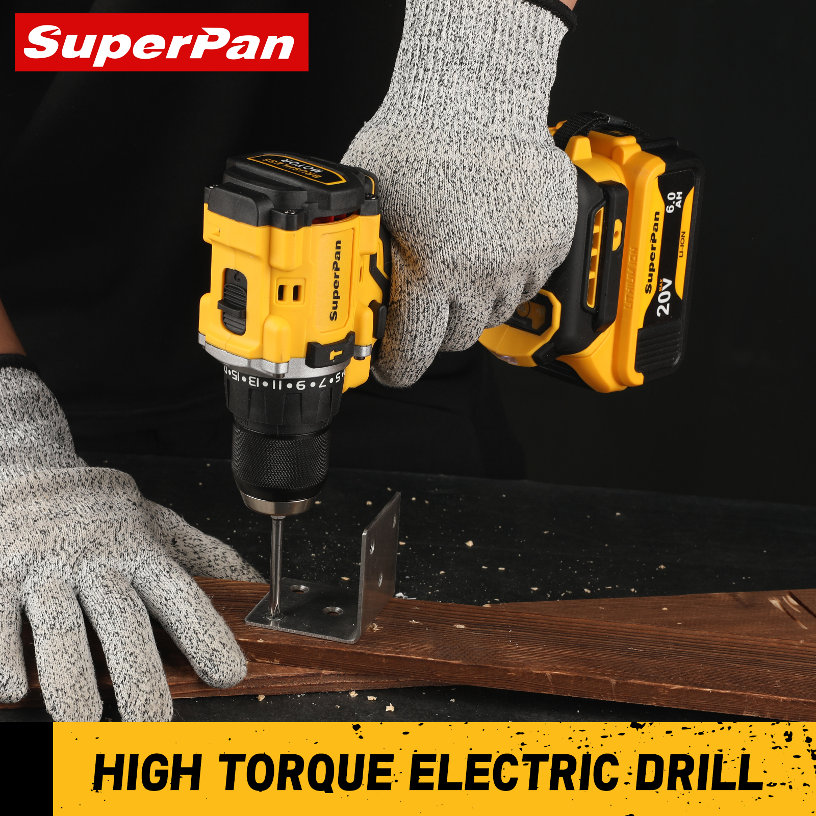 Cordless Drill DCD805 20V Power Tool Brushless Impact Drill Cordless Electric Screwdriver Home DIY For Dewalt 20v Battery Pins