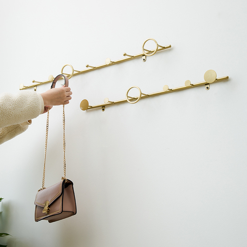 Porte-Manteau Mural Doré en Acier Inoxydable – | La Boutique Déco