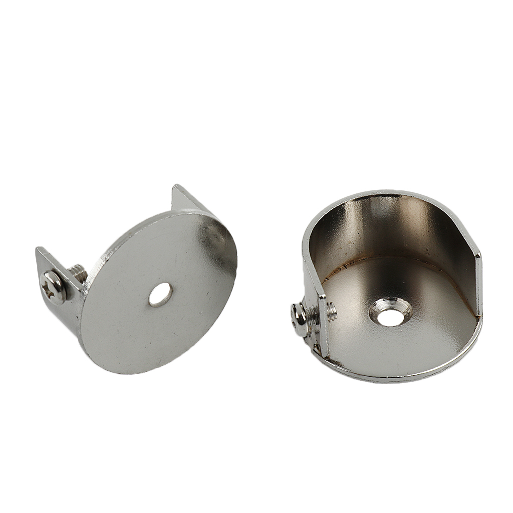 One Pair 25mm 28mm Metal Curtain Pole Wall Recess Bracket Curtain Rods Finials: 28mm