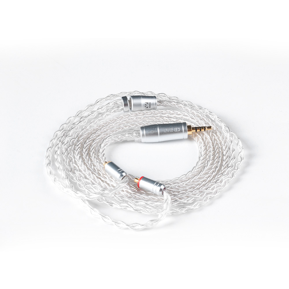 KBEAR 8 Core Upgraded Silver Wired Earphone Cable 2PIN/MMCX/QDC Gaming Headphones Earbuds Headset KBEAR KS1 KS2 TRI Meteor IEMs: Red