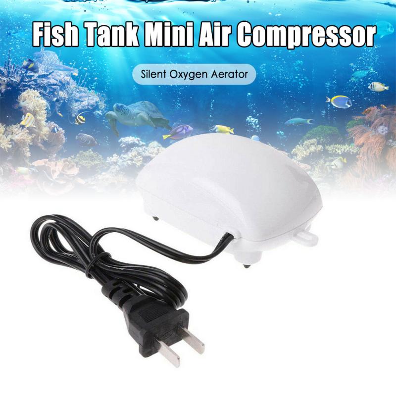 1 Pc Aquarium Aquarium Kleine Zuurstof Pomp Ultra Stille Zuurstof Machine Oxygenatie Pomp Mute Zuurstof Supply Eu Plug Vis levert