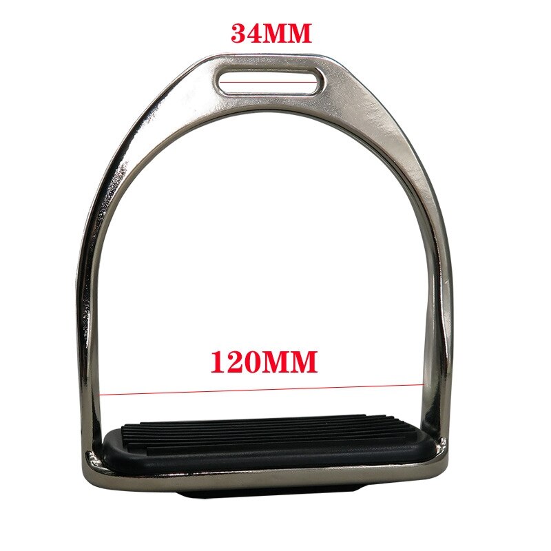 Étriers pour selle selle de cheval de sécurité légère équitation anglaise Flex Fillis étrier de cheval en fer poli à la main