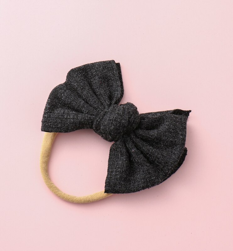 Pudcoco-lazos con moño para el pelo para niña, coleteros elásticos, accesorios para el cabello para niña pequeña: D