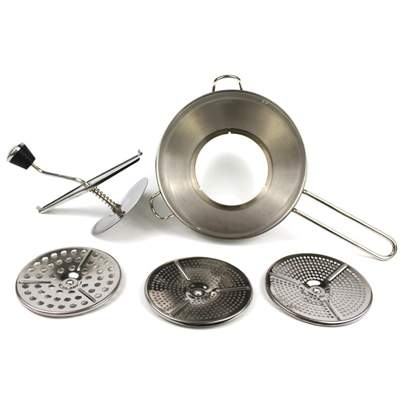 Roestvrij Staal Voedsel Molen Metalen Groente/Wortel/Tomaat/Aardappel/Rijst Mixer Maker Film Kan Worden Uitgewisseld keuken Gereedschap