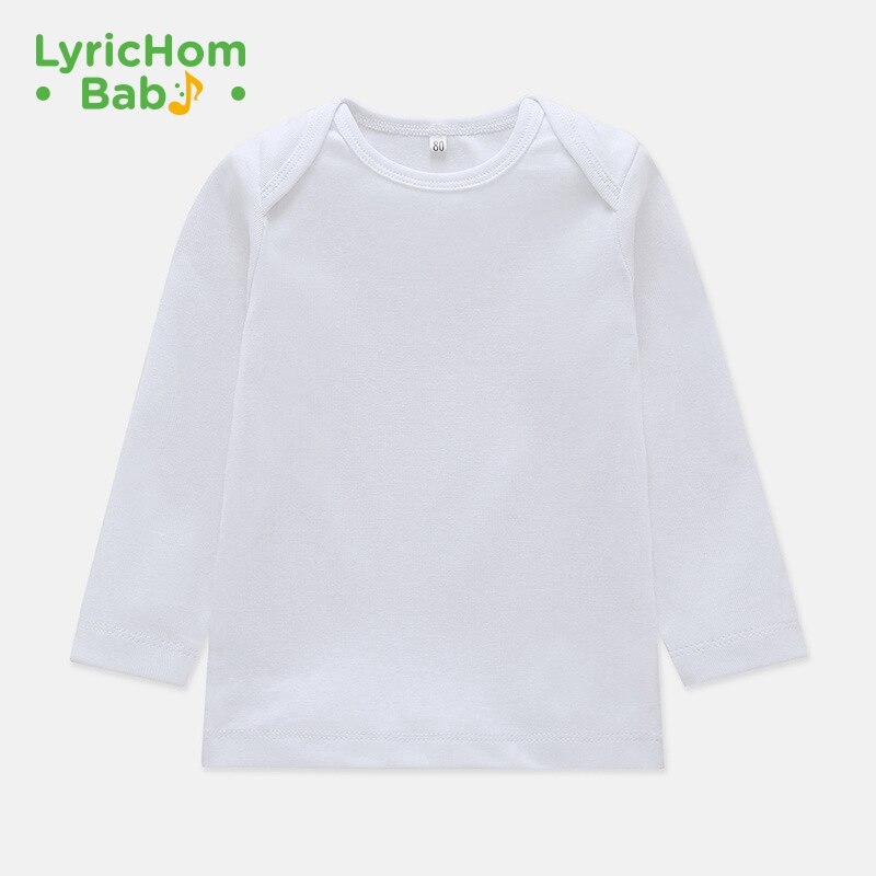 Lyrichom Baby Kids Shirts T-shirt Voor Kinderen Zachte Katoenen Baby Jongens Sweatshirts Lente Lange Mouwen Tops Jongens Meisjes Shirts: T-Shirt 1 / 68CM