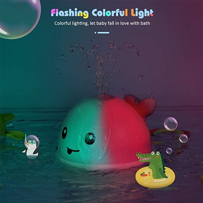 54DF Baden Speelgoed Onderwijs Bad Spelen Speelgoed Cartoon Walvis Dolfijn Douche Fontein Speelgoed Elektrische Bad Spuiten Speelgoed Voor Baby 'S