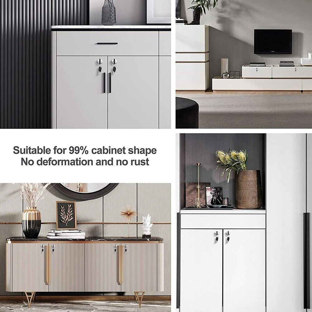 Cam Lock Set Drawer Cabinet Lock Mail Box Locker Cam Lock Cupboard Door Tongue Lock With 2 Key Furniture Hardware