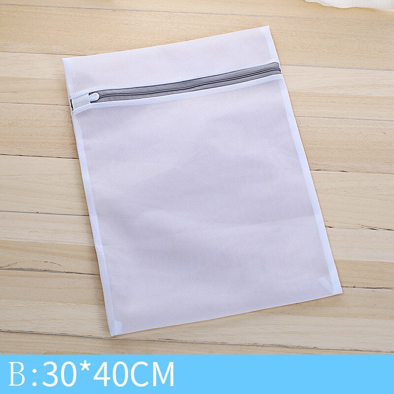 5 Size Mesh Laundry Bag Polyester Laundry Wash Bags Coarse Net Laundry Basket Laundry Bags For Washing Machines Mesh Bra Bag: B