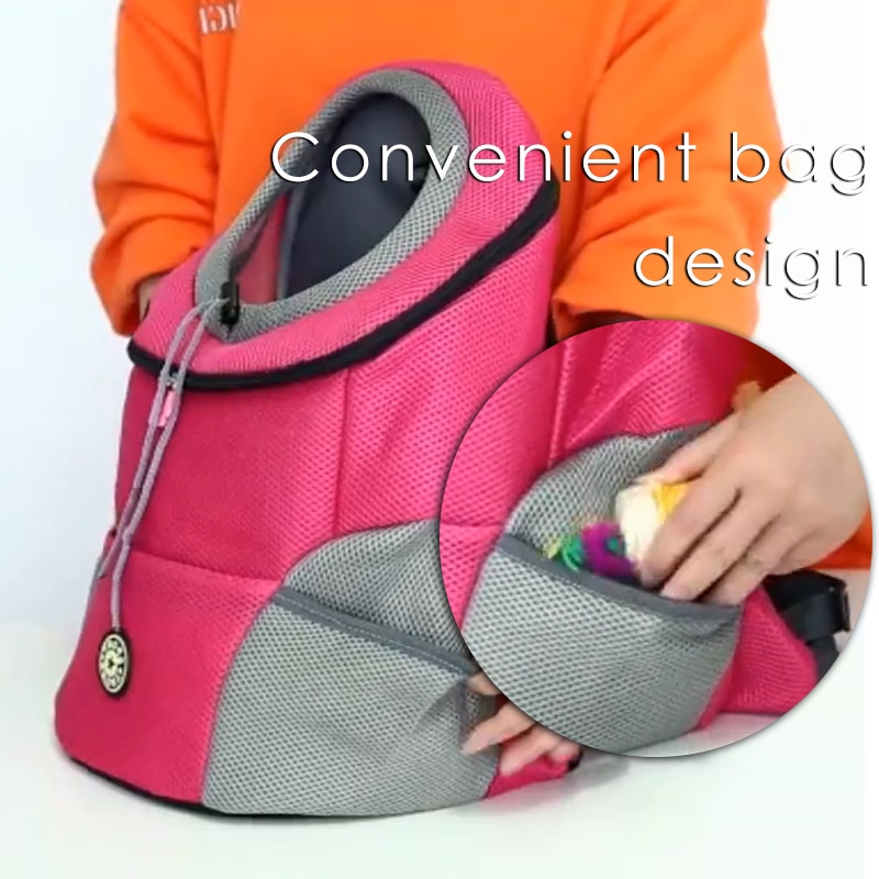 Outdoor Hond Draagtas Hond Front Zak Dubbele Schouder Draagbare Rugzak Mesh Rugzak Hoofd Draagtassen Voor kat