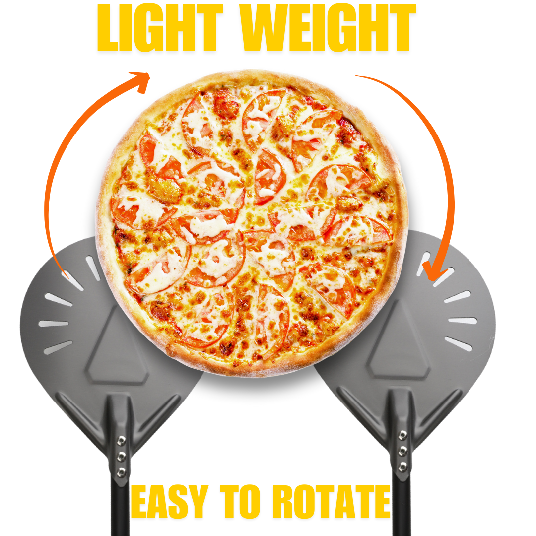 12 13 14 & 7 Inch Pizza Schil Lange Steel Draaien Peddel Aluminium Pizza Turner Bakken Tool Geperforeerde Keuken accessoires