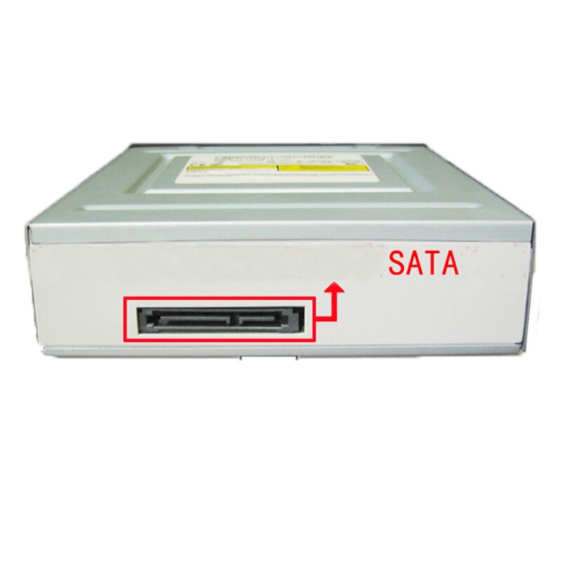 Universal för hp samsung 24x sata dvd-rw pc intern optisk skivenhet svart