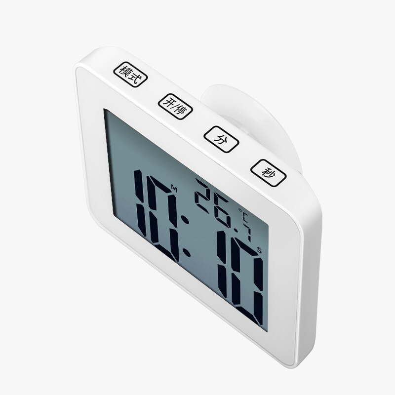 Digitale Badezimmer Wanduhren Einfache LCD Elektronische Wecker Wasserdicht Dusche Uhren Temperatur Uhren Hängen Timer