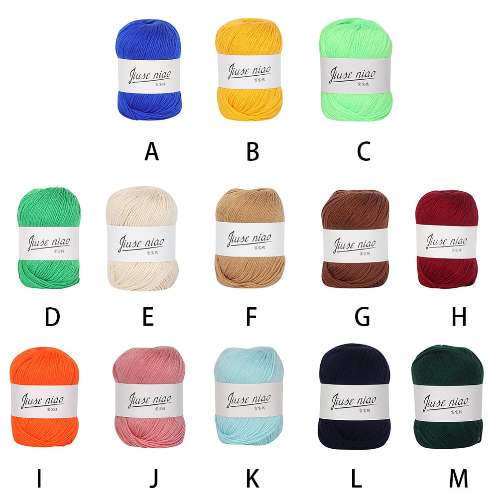 1Pc Hand-Gebreide Wollen Garen Winter Baby Huidvriendelijke Katoen Gehaakte Katoenen Draad Bal Huishouden Gebreide Kasjmier garen