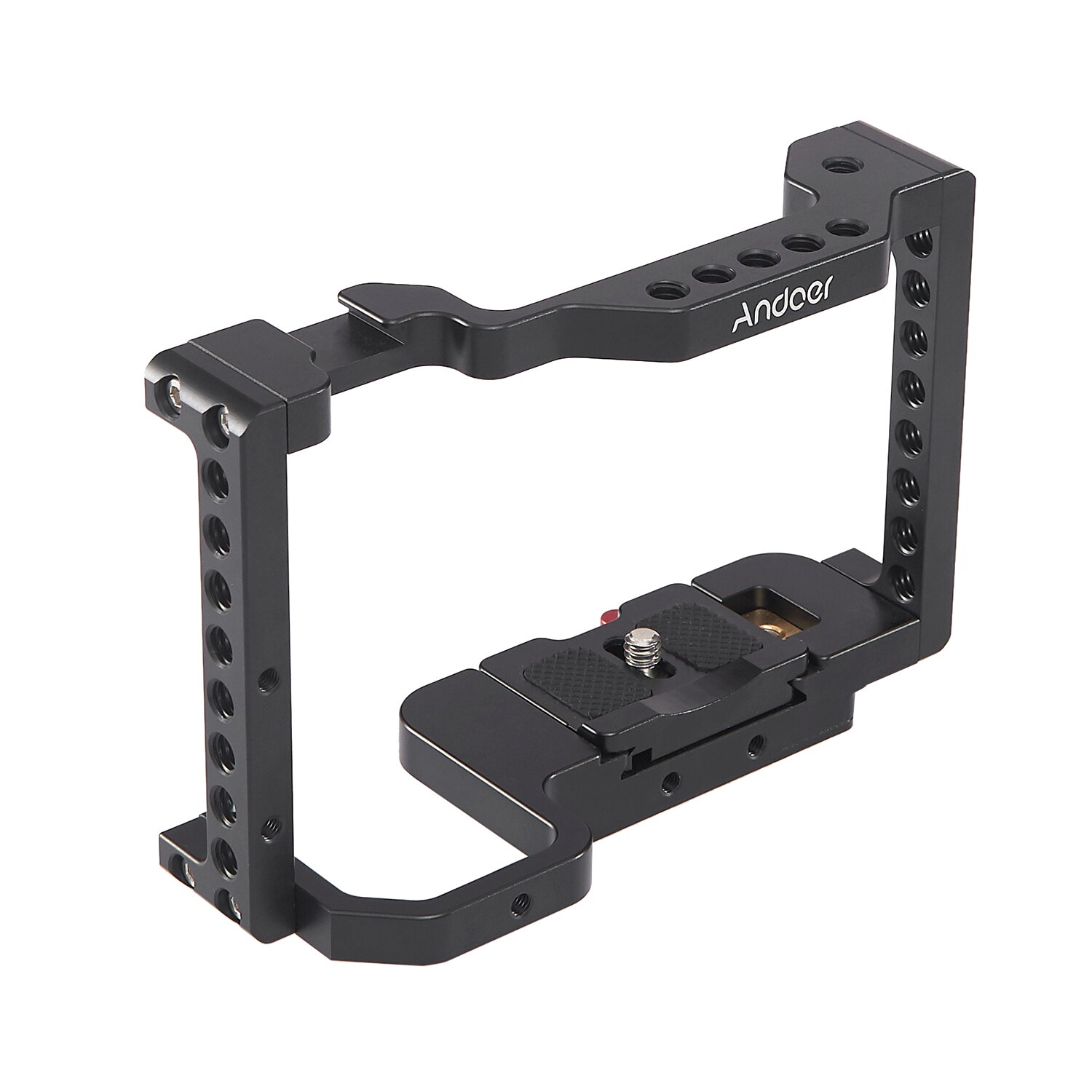 Andoer Camera Cage Video Film Movie Making Cameras Photo Studio Aluminum Mount Stabilizer for Sony A6500/A6400/A6300/A6000/NEX7: camera cage