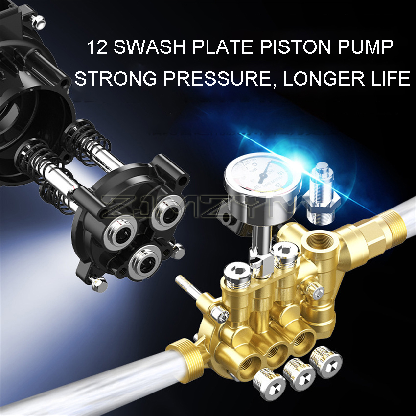 High Power 4800W Hause Auto Waschen Maschine Hochdruck 220V Kleine Tragbare Reinigung Maschine Auto Waschmaschine Wasser Pistole wasserpumpe