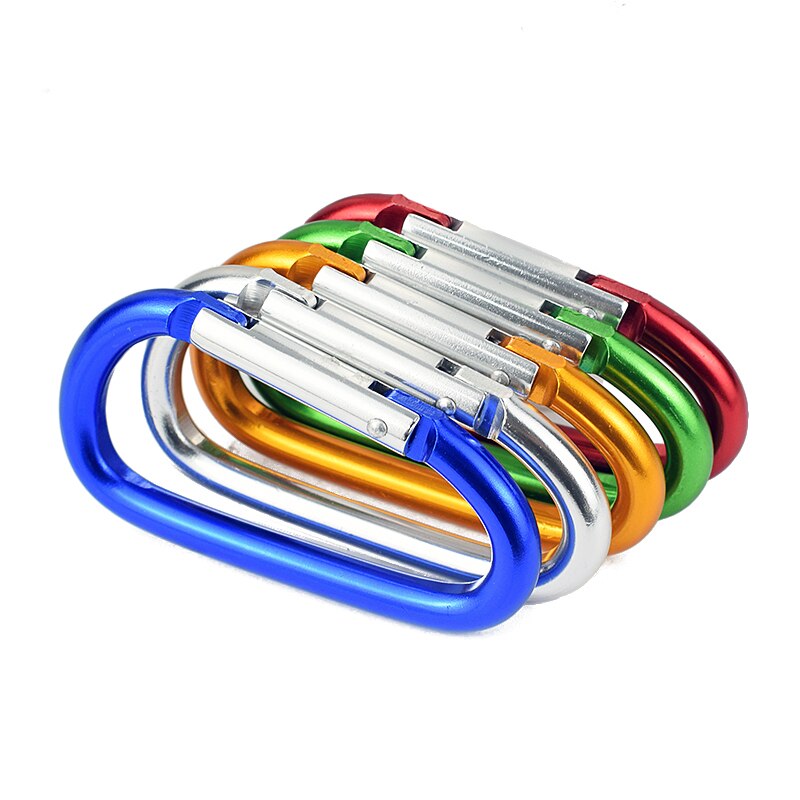 1pc store størrelser 98 x 53mm karabinhager stor d knap svampehåndtag spænde d-ring form aluminiumslegering svamp indkøbskrog tilbehør