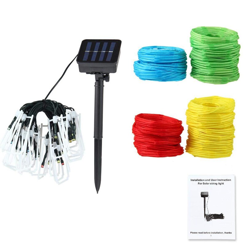 LED Solar Lantern String Lights Outdoor Garden Lantern Birthday Wedding Decor Craft DIY Lampion Hanging Ball Party Supplies