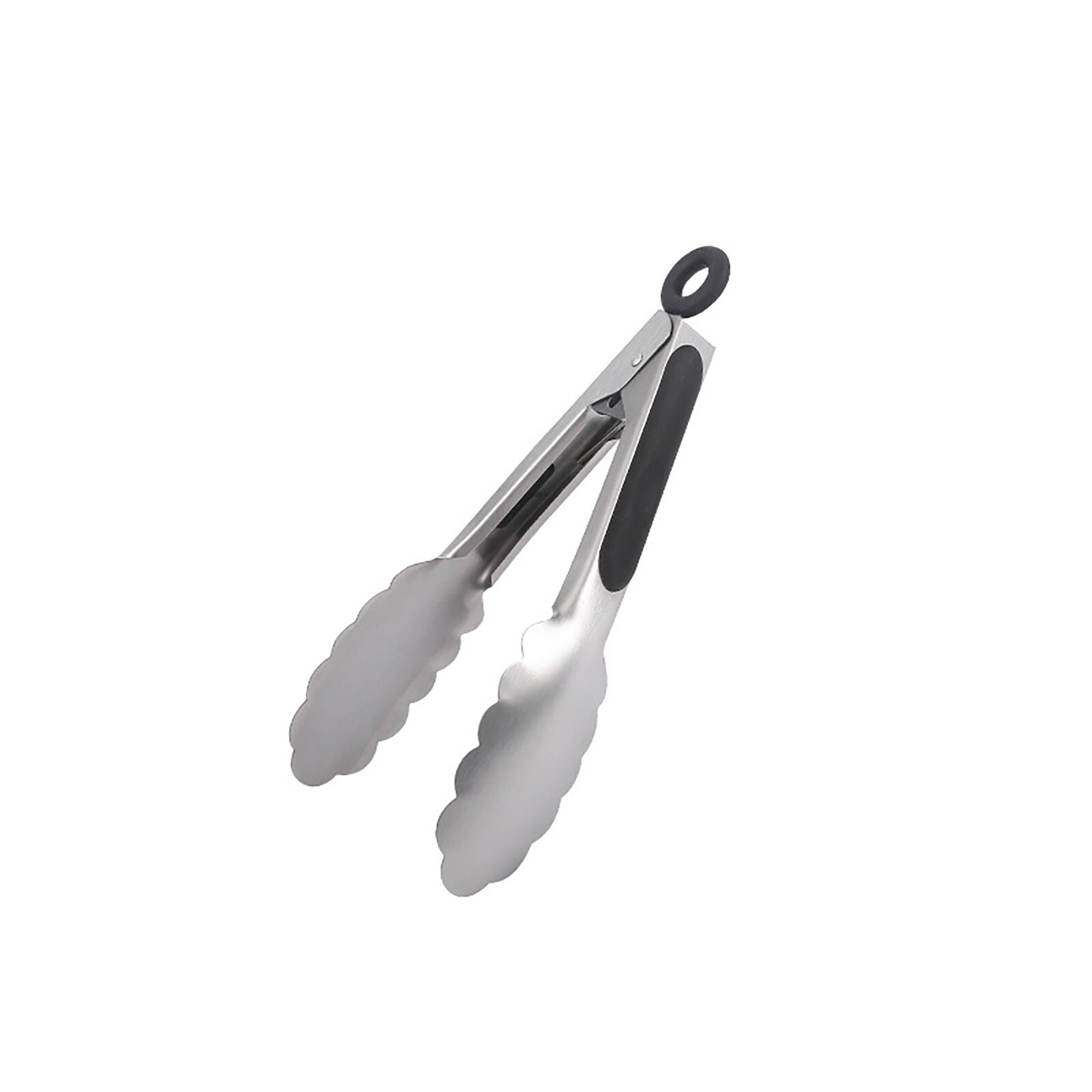304 Stainless Steel Kitchen Tongs Brushed Steel Food Tongs With Ergonomic Grip Metal Kitchen Tongs Barbecue Cooking: A
