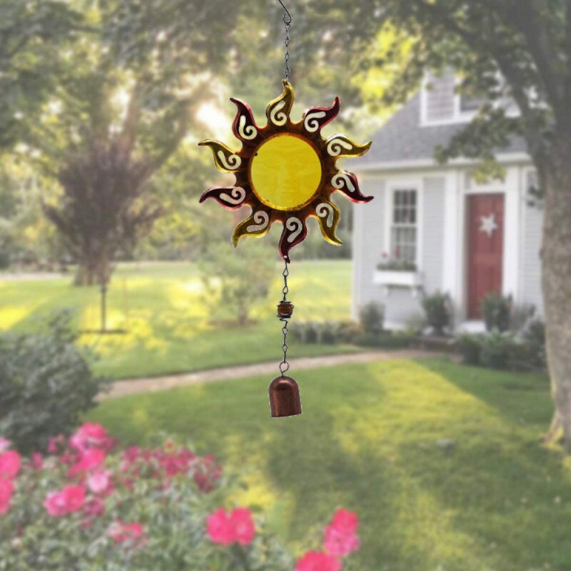 Vogel Wind Chime Voor Muur Raam Deur Wind Bell Opknoping Ornamenten Beeldje Creatieve Metalen Windgong Bel Miniatuur Craft