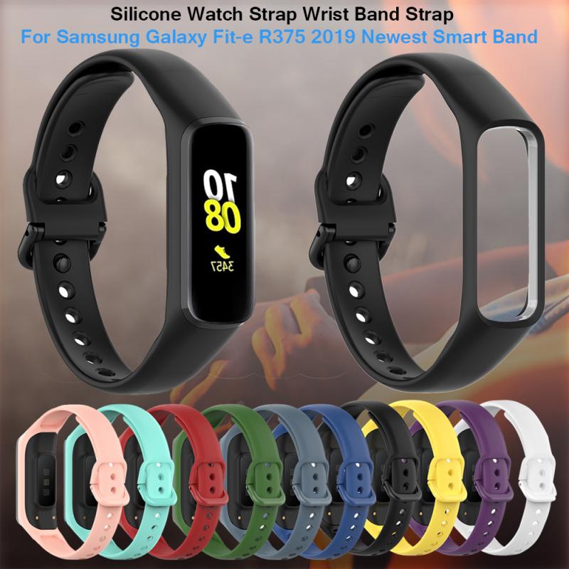 Cinturino di Vigilanza del Silicone Della Fascia di Polso per Samsung Galaxy Fit-e R375 Smart Watch Band Per La Misura E Inseguitore di Fitness wristband Accessori