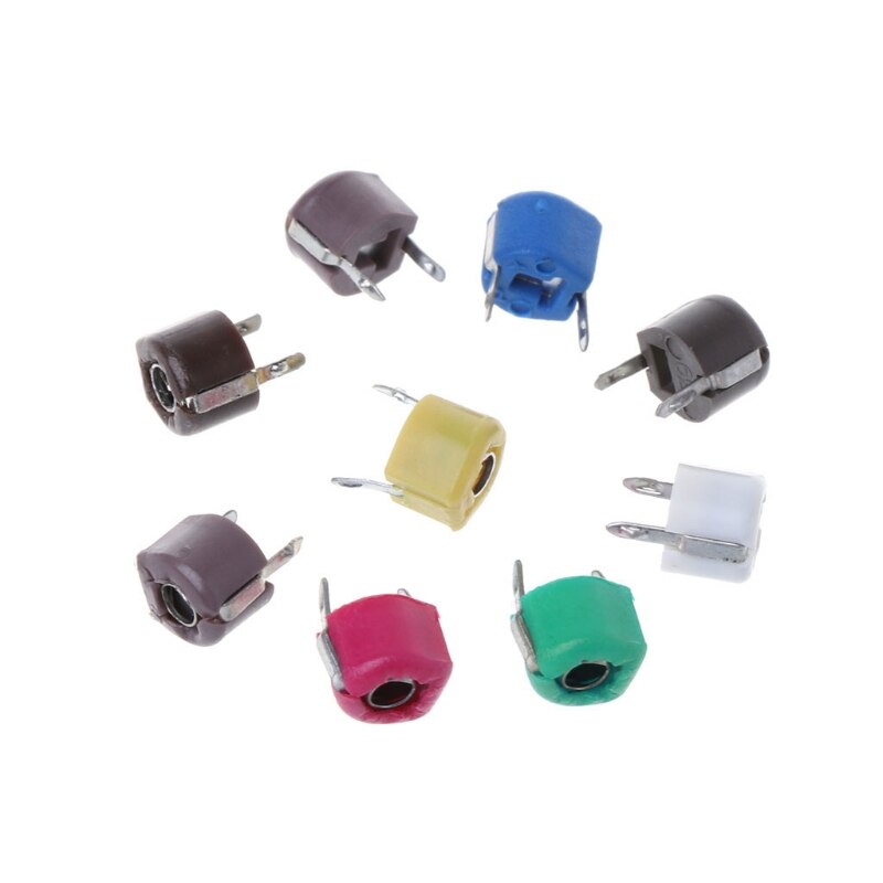 45 pièces 9 valeurs Kit de condensateur de coupe assortiment de condensateurs variables réglables