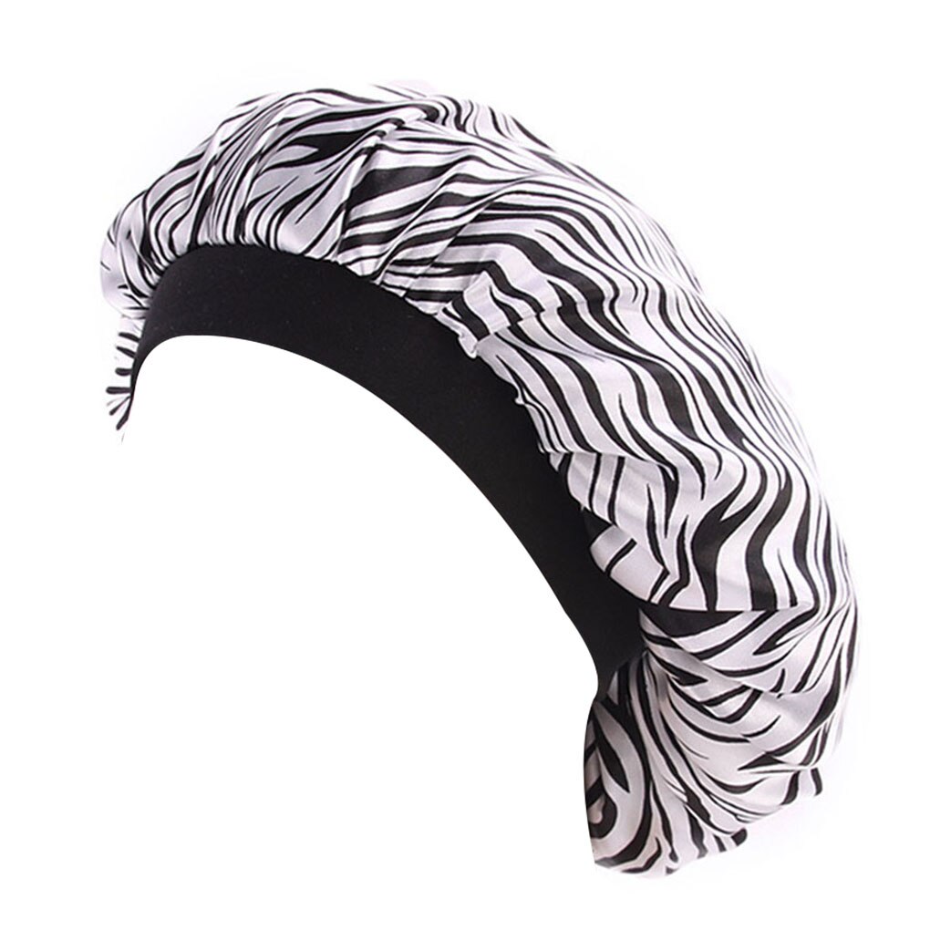 Unisex Adults Satin Nightcap Wide-Brimmed Floral Men Women Sleeping Cap Keep Hair Fresh And Charming For Spring Autumn Winter: NO.3