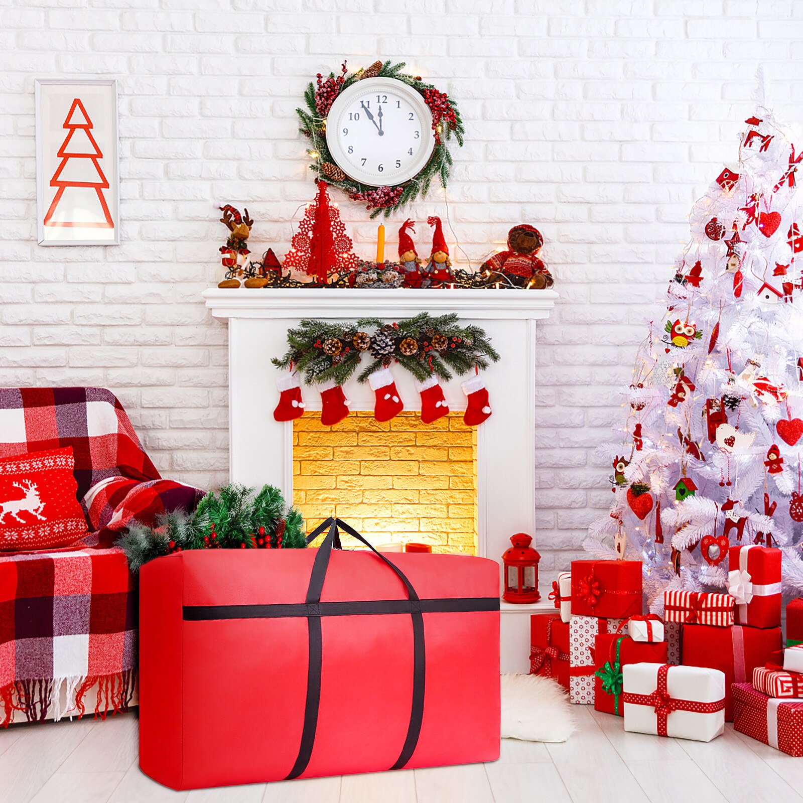 Extra Large Waterproof Christmas Trees Storage Bags Packs Sacks Pouch Case Outdoor Furniture Cushions Storage Bag Container